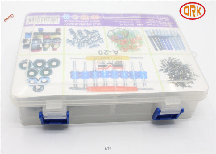 Coloured Food Grade O Ring Seal Kits 70 ± 5 Shore Hardness Min 14 Tensile MPA