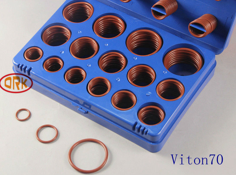 Industrial Fluorine Rubber O Rings Kits Max -25 Tensile Change