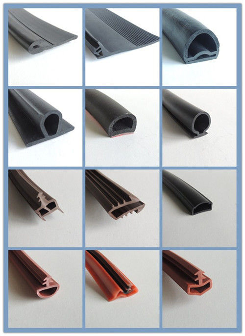 Acid Resistant EPDM Rubber Extrusion For Water System , Custom Rubber Extrusions