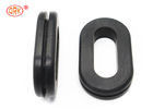 Black 70 shore A EPDM Aging Resistance Oval Rubber Grommet for Tubing