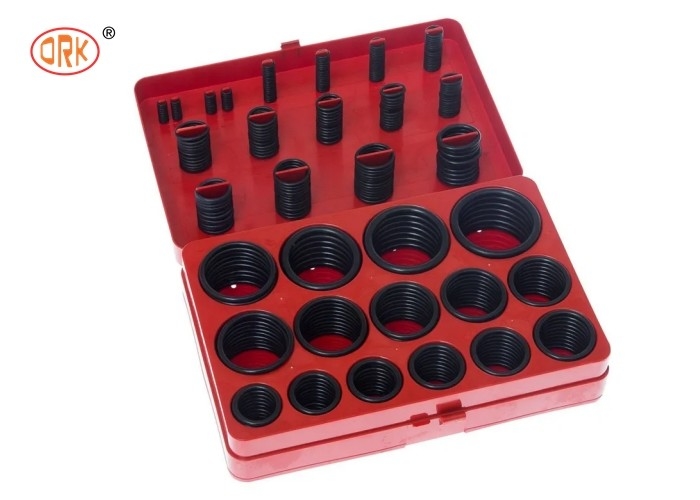 Black 382pcs Leakproof NBR O Rings In Red Blue Yellow O Ring Kits For Truck