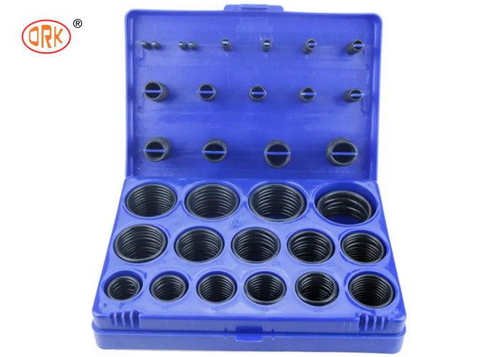 Black 382pcs Leakproof NBR O Rings In Red Blue Yellow O Ring Kits For Truck