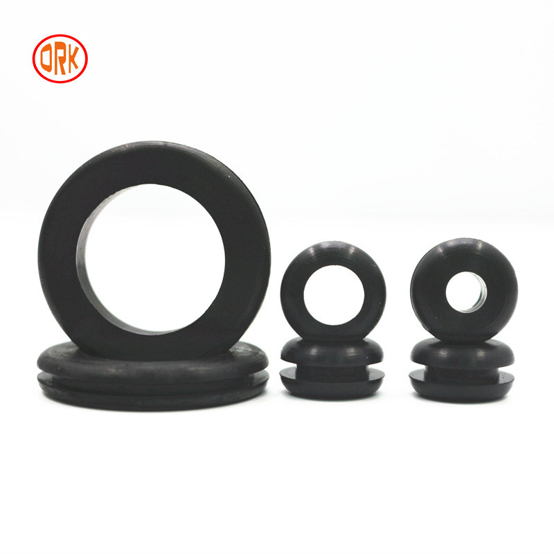 ORK Rubber Molded Parts FDA Certified Non Toxic Silicone Rubber Grommets Tensile Strength 1000 PSI