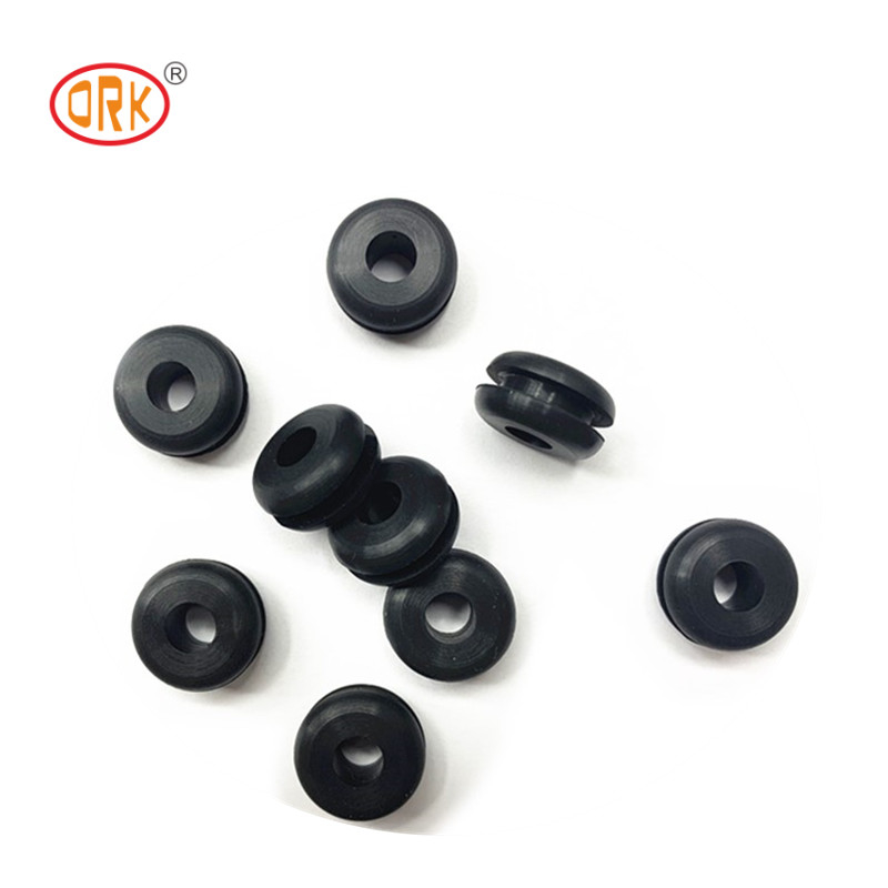 ORK Rubber Molded Parts FDA Certified Non Toxic Silicone Rubber Grommets Tensile Strength 1000 PSI