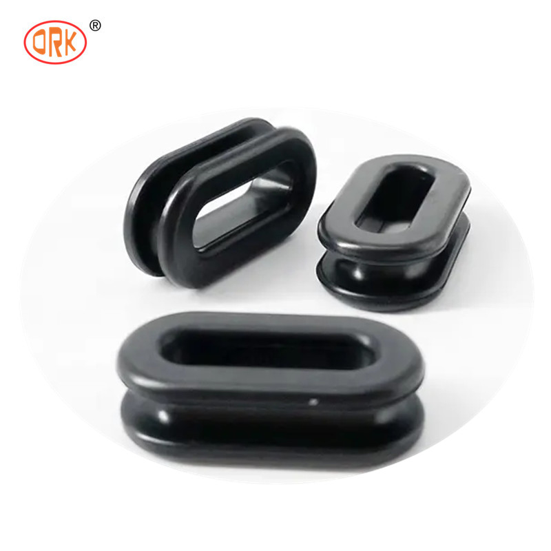 ORK Rubber Molded Parts FDA Certified Non Toxic Silicone Rubber Grommets Tensile Strength 1000 PSI