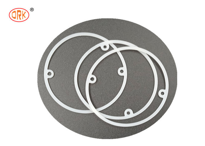 White Non-flammable Rubber Silicone Flat High Pressure O Ring Seals Customized Size