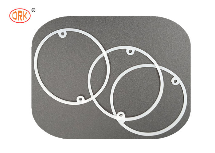 White Non-flammable Rubber Silicone Flat High Pressure O Ring Seals Customized Size