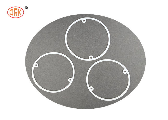 White Non-flammable Rubber Silicone Flat High Pressure O Ring Seals Customized Size