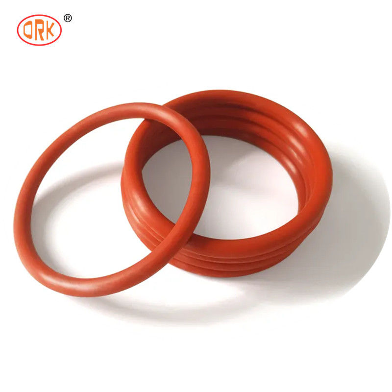 FDA VMQ Red Silicone Rubber Medical O Rings With Excellent Tear Resistance Performance