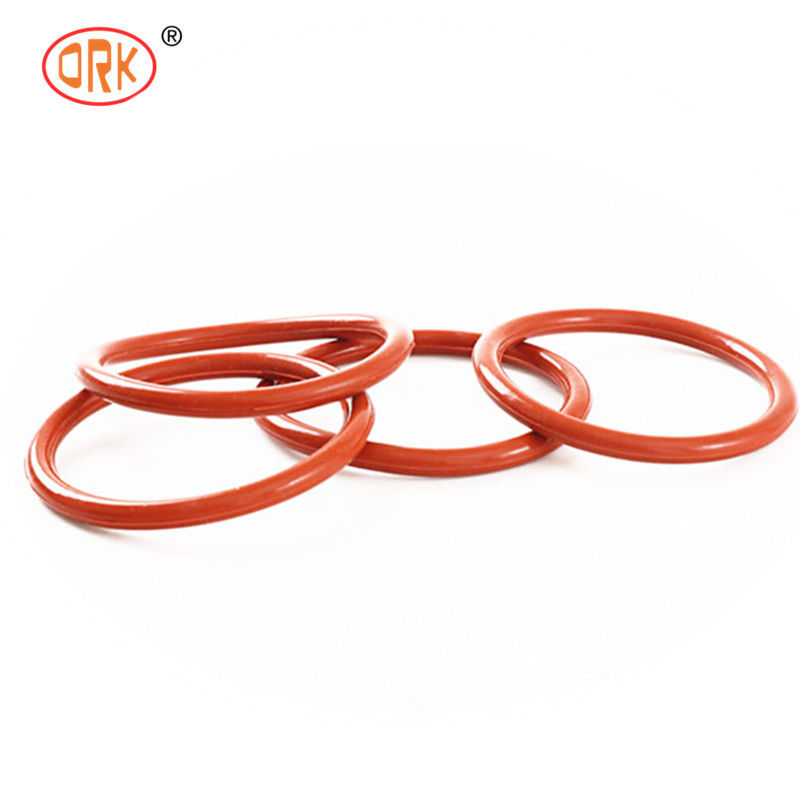 FDA VMQ Red Silicone Rubber Medical O Rings With Excellent Tear Resistance Performance