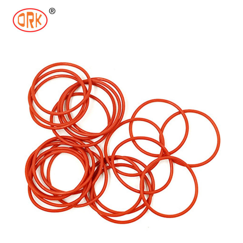 FDA VMQ Red Silicone Rubber Medical O Rings With Excellent Tear Resistance Performance