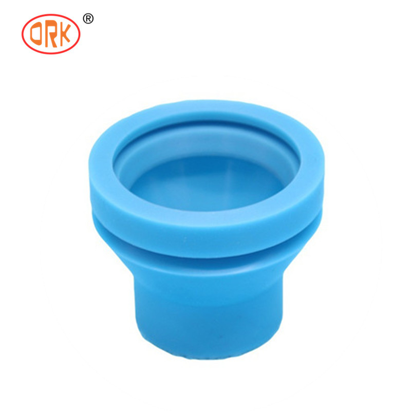 Excellent Rebound Resistance Blue Color Custom Mold Silicone Rubber Bushing