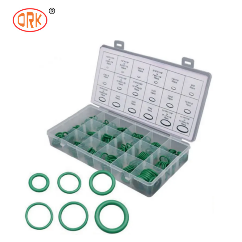 Industrial Rubber O Ring Assortment Kit, Various Sizes & Rubber Materials, Heat Resistant Sealing O-Ring Set for Plumbing, Hydraulic System Maintenance