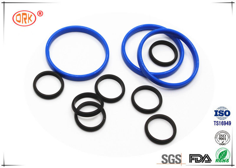 Bouncy Rubber O Rings Flat Washers / Gaskets 30 Degree - 90 Degree Hardness