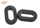 Black 70 shore A EPDM Aging Resistance Oval Rubber Grommet for Tubing