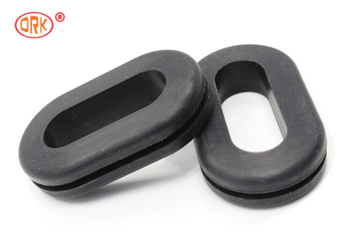 Square Rubber Grommet Square Grommet For Cable Protect Silicone Grade