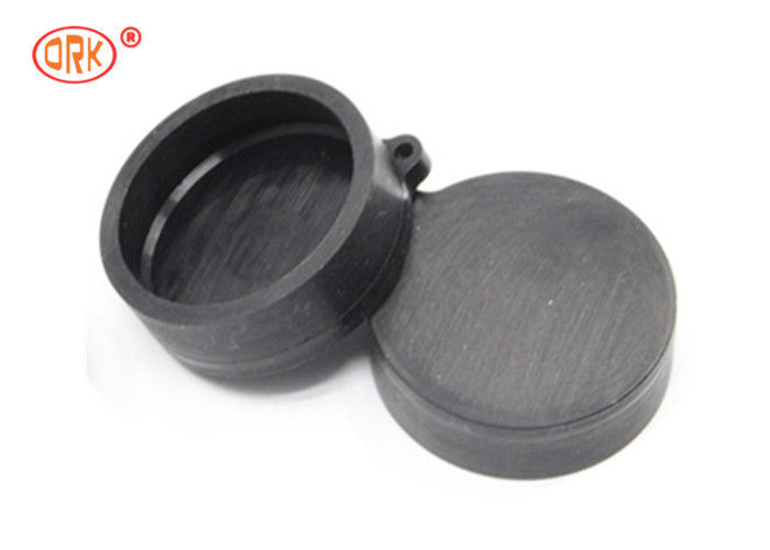 Black EPDM Rubber Cap Durometer 60 Shore A Dustproof Waterproof