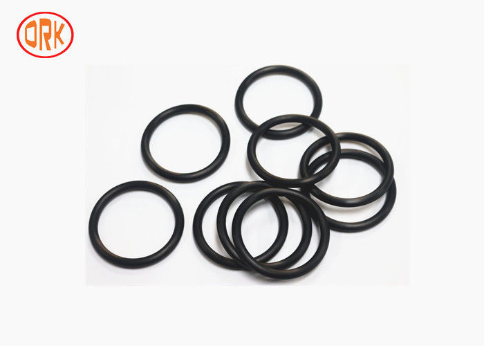 Black Acid Resistance Anti-Corrosion FKM Rubber O Rings For Industrial Component